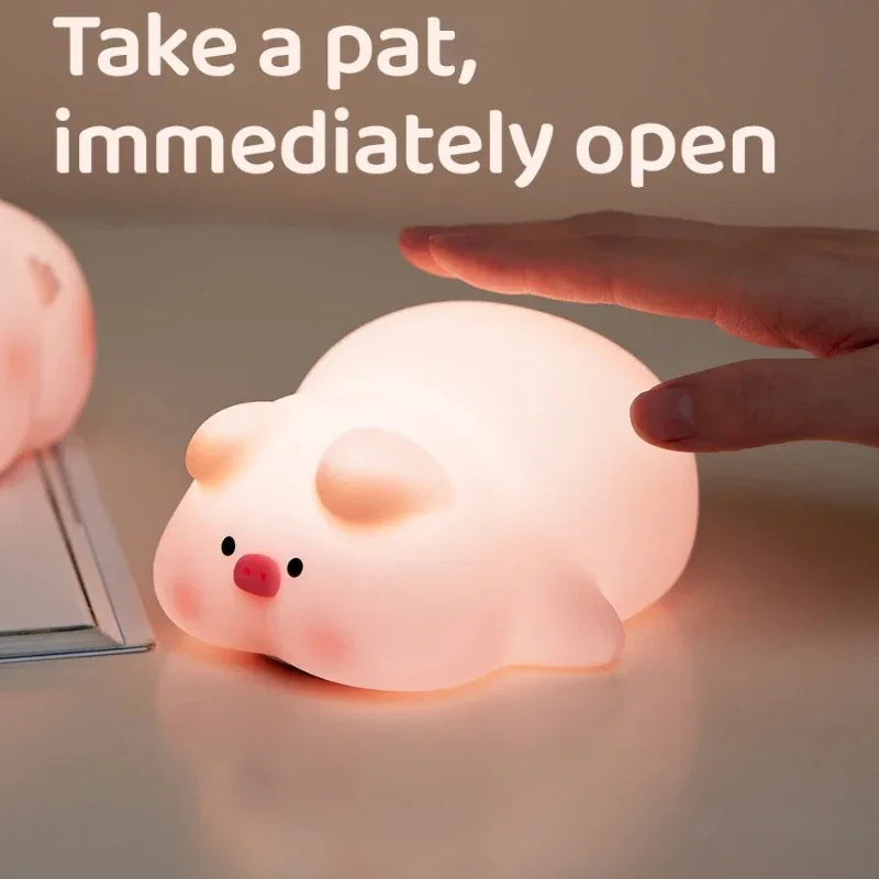 Pink Piggy Night Light