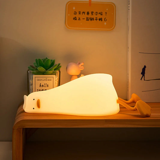 Lying Flat Duck Night Light